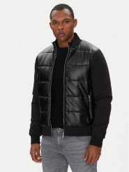 KARL LAGERFELD Kurtka przejściowa 505065 553565 Czarny Regular Fit. Czarne kurtki męskie KARL LAGERFELD, m, bez wzorów, z syntetyku, bez ramiączek, bez kaptura. Za 1,669.00 zł.