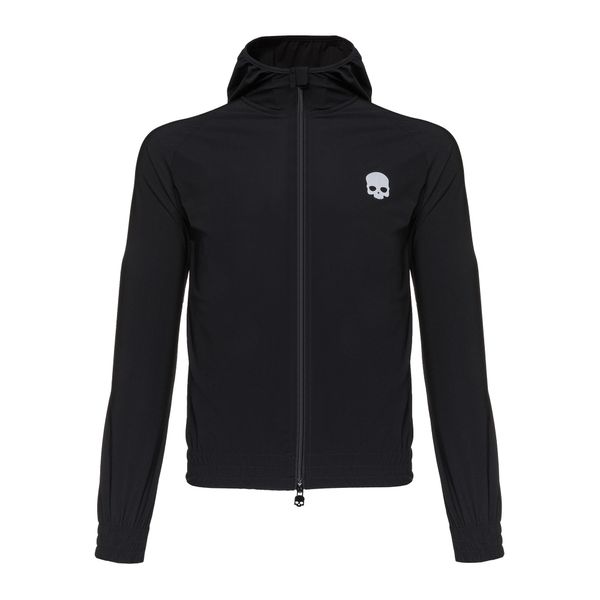 Bluza tenisowa męska HYDROGEN FZ. Czarne bluzy nierozpinane męskie HYDROGEN, l, bez wzorów, sportowe, bez ramiączek, bez kaptura. Za 449.99 zł.