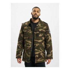 Kurtka zimowa dwa w jednym Urban Classics Peter. Brązowe kurtki męskie Urban Classics, na zimę, m, bez wzorów, bez ramiączek, bez kaptura. Za 422.00 zł.