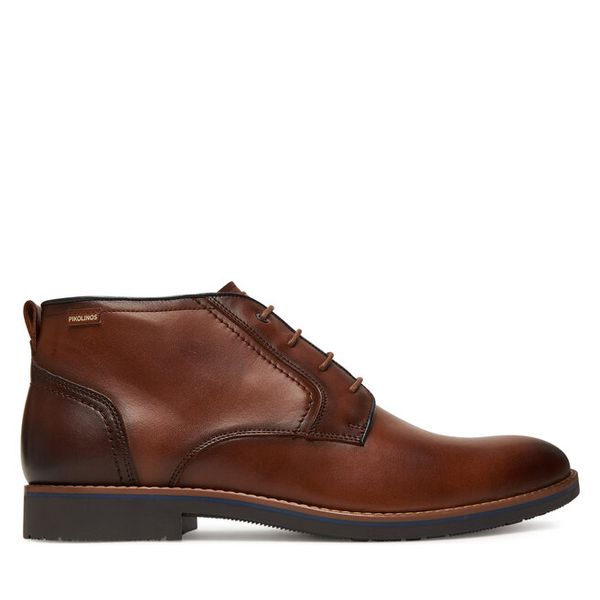 Półbuty Pikolinos. Brązowe codzienne półbuty męskie Pikolinos, bez wzorów, bez obcasa, bez zapięcia. Za 459.99 zł.