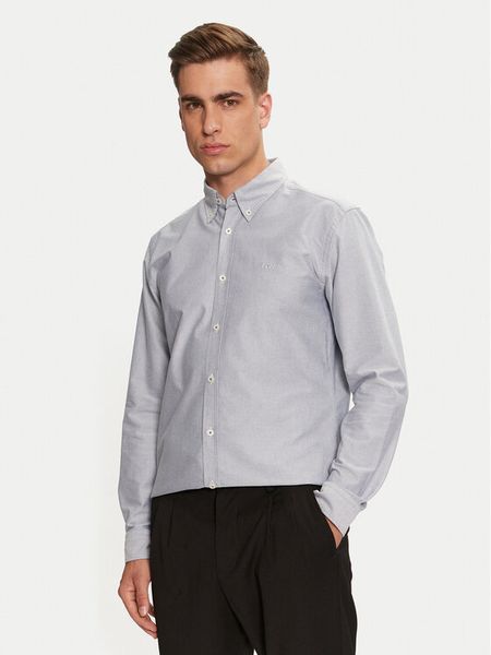Boss Koszula H-Roan 50520265 Niebieski Slim Fit. Niebieskie koszule męskie Boss, m, bez wzorów, z bawełny, bez kołnierzyka, bez ramiączek. Za 299.99 zł.