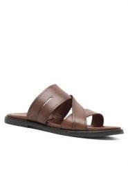 Gino Rossi Klapki MARCELLO-01 MB Brązowy. Brązowe klapki i japonki męskie Gino Rossi, bez wzorów, ze skóry. Za 199.99 zł.