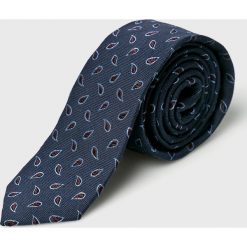 Jack & Jones - Krawat. Niebieskie krawaty i muchy męskie Jack & Jones, bez wzorów, z jedwabiu. W wyprzedaży za 39.90 zł.