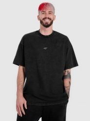 4F T-shirt oversize gładki męski 4F x Tomasz Fornal - szary L. Szare t-shirty męskie 4f, l, z aplikacjami, z materiału, bez kołnierzyka, bez ramiączek. Za 99.99 zł.
