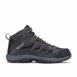 Buty Trekkingowe Męskie Columbia Crestwood Mid Waterproof. Szare buty trekkingowe męskie Columbia, bez wzorów, sportowe, bez obcasa, bez zapięcia. Za 414.99 zł.