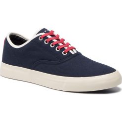Tenisówki TOMMY HILFIGER - Core Retro Oxford Sneaker FM0FM02216 Midnight 403. Niebieskie trampki męskie Tommy Hilfiger, bez wzorów, z gumy, klasyczne, bez zapięcia. W wyprzedaży za 219.00 zł.