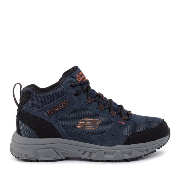 Trekkingi Skechers. Niebieskie buty trekkingowe męskie Skechers, bez wzorów, bez zapięcia, trekkingowe. Za 339.99 zł.