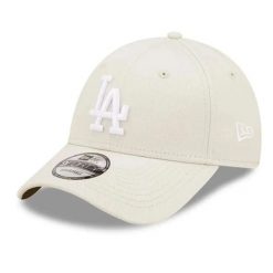 Czapka baseballowa Dodgers. Białe czapki męskie New Era, bez wzorów, casualowe. Za 227.50 zł.