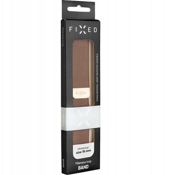 Fixed | Mesh Strap with Quick Release, 18mm, Stainless Steel Mesh Strap for Smartwatch | Gold. Zegarki smartwatch Fixed. Za 62.31 zł.