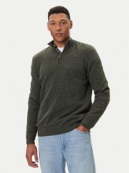 Barbour Sweter Tisbury MKN1187GN79 Zielony Regular Fit. Zielone kardigany męskie Barbour, m, bez wzorów, z wełny, bez ramiączek. Za 579.99 zł.