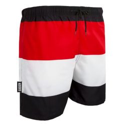 Męskie kąpielówki z wzorem Wysoka jakość nadruku. Czarne kąpielówki męskie GUGGEN MOUNTAIN, m, bez wzorów, z materiału. W wyprzedaży za 169.04 zł.