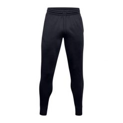 Spodnie sportowe męskie Under Armour Fleece Jagger Pant. Czarne długie spodnie sportowe męskie Under Armour, bez wzorów, na fitness i siłownię. Za 259.00 zł.