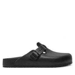 Klapki Birkenstock. Czarne klapki i japonki męskie Birkenstock, bez wzorów. Za 229.99 zł.
