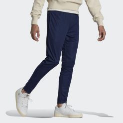 Entrada 22 Training Pants. Niebieskie długie spodnie sportowe męskie ADIDAS, bez wzorów, do piłki nożnej. Za 129.00 zł.