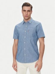 Levi's® Koszula 86624-0062 Niebieski Standard Fit. Niebieskie koszule męskie m, bez wzorów, z bawełny, bez kołnierzyka, bez ramiączek. Za 179.99 zł.