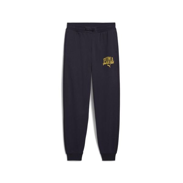 Młodzieżowe spodnie dresowe PUMA Class PUMA New Navy Blue. Niebieskia spodnie dresowe męskie Puma, bez wzorów, z dresówki. Za 221.50 zł.