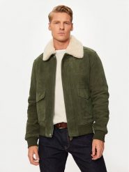 Schott NYC Kurtka skórzana LC2410S Zielony Regular Fit. Zielone kurtki męskie Schott NYC, m, bez wzorów, ze skóry, bez ramiączek, bez kaptura. Za 1,249.00 zł.