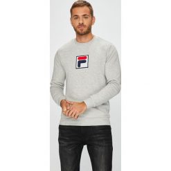 Fila - Bluza. Szare bluzy nierozpinane męskie Fila, z aplikacjami, z bawełny. W wyprzedaży za 239.90 zł.