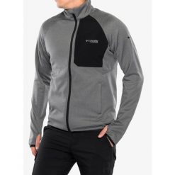 Bluza rozpinana męska Columbia Triple Canyon Grid Fleece Full Zip II. Szare bluzy rozpinane męskie Columbia, na zimę, m, bez wzorów, sportowe, bez ramiączek, bez kaptura. Za 377.99 zł.