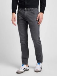 MĘSKIE SPODNIE JEANSOWE LEE RIDER WORN IN SHADOW 112328478. Szare jeansy męskie Lee, bez wzorów, z bawełny, eleganckie. W wyprzedaży za 159.99 zł.
