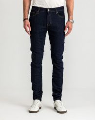 Męskie Spodnie Jeansowe MUSTANG Frisco Skinny Denim Blue 1016417 5000 940. Niebieskie jeansy męskie Mustang, bez wzorów, z denimu. Za 199.99 zł.