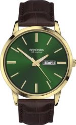 Zegarek Sekonda Zegarek męski Sekonda 30151 brązowy. Brązowe zegarki męskie Sekonda. Za 325.00 zł.