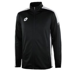 Bluza piłkarska dla dorosłych Lotto Elite Plus Sweat FZ PL. Czarne bluzy nierozpinane męskie Lotto, m, bez wzorów, sportowe, bez ramiączek, bez kaptura. W wyprzedaży za 44.00 zł.