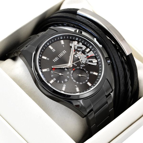 Zestaw męski zegarek Paul Lorens SALADO PL20003B-1A1 + bransoletka. Zegarki męskie Paul Lorens. Za 339.00 zł.