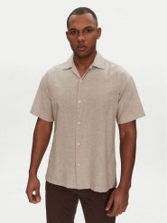 Jack & Jones Koszula Breeze Resort 12268967 Beżowy Relaxed Fit. Brązowe koszule męskie Jack & Jones, m, bez wzorów, z bawełny, bez kołnierzyka, bez ramiączek. Za 99.99 zł.