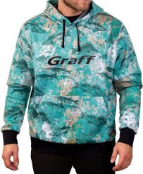 Bluza kangurek Graff 231-BL-10. Bluzy nierozpinane męskie Graff, m, bez wzorów, bez ramiączek, bez kaptura. Za 543.13 zł.