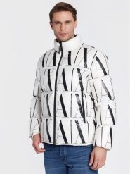 Armani Exchange Kurtka puchowa 8NZBP8 ZNULZ 21BE Biały Regular Fit. Białe kurtki męskie Armani Exchange, m, bez wzorów, z puchu, bez ramiączek, bez kaptura. Za 1,069.00 zł.