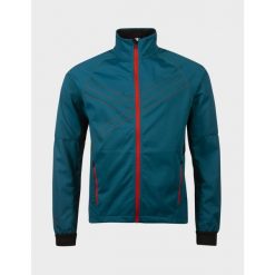 Kurtka do narciarstwa biegowego męska Halti Falun Softshell XCT. Niebieskie kurtki męskie Halti, na zimę, m, bez wzorów, z softshellu, sportowe, bez ramiączek, bez kaptura. Za 844.99 zł.