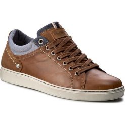 Sneakersy WRANGLER - Owen Derby WM182074 Cognac 64. Brązowe buty sportowe na co dzień męskie Wrangler, z materiału. W wyprzedaży za 269.00 zł.