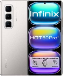 Smartfon Infinix Hot 50 Pro+ 8/256GB Szary (X6880GE). Szare smartfony Infinix. Za 894.94 zł.