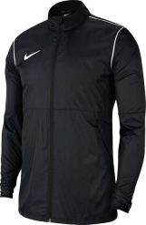 Kurtka męska Nike Repel Park 20 Rain czarna r. L. Czarne kurtki męskie Nike, l, bez wzorów, bez ramiączek, bez kaptura. Za 127.50 zł.