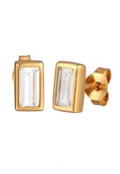 KUZZOI Kolczyki męskie prostokąt z topazem ze srebra próby 925 Biżuteria męska 1 ct Męskie. Biała biżuteria dla mężczyzn KUZZOI, z materiału, z topazem, srebrne. Za 163.99 zł.