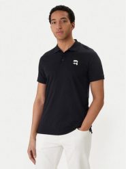 KARL LAGERFELD Polo 745710 562224 Granatowy Regular Fit. Niebieskie koszulki polo męskie KARL LAGERFELD, l, bez wzorów, z bawełny, bez kołnierzyka, bez ramiączek. Za 459.99 zł.