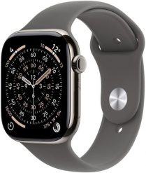 Smartwatch Apple Watch 11 GPS + Cellular 46mm Natural Titanium Sport Band M/L Grafitowy (MFCX4MP/A). Szare zegarki smartwatch Apple. Za 3,620.78 zł.