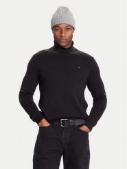 Tommy Jeans Golf DM0DM22096 Czarny Regular Fit. Czarne kardigany męskie Tommy Jeans, m, bez wzorów, z bawełny, bez ramiączek. Za 389.99 zł.