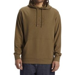 Bluza z kapturem DC Shoes Highland, Mężczyźni. Brązowe bluzy nierozpinane męskie DC Shoes, m, bez wzorów, z bawełny, sportowe, bez ramiączek, z kapturem. Za 290.00 zł.