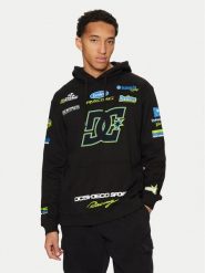 DC Bluza Racing ADYSF03130 Czarny Standard Fit. Czarne bluzy nierozpinane męskie DC, m, bez wzorów, z bawełny, bez ramiączek, bez kaptura. Za 179.99 zł.