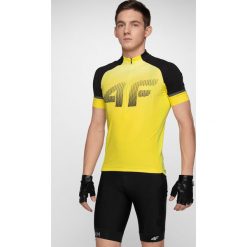 Koszulka rowerowa męska RKM151 - żółty. Bielizna termoaktywna męska marki 4f. Za 169.99 zł.