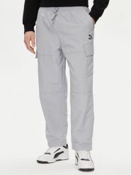 Puma Spodnie dresowe Classics 624260 Szary Relaxed Fit. Szare spodnie dresowe męskie Puma, bez wzorów, z dresówki. Za 339.99 zł.