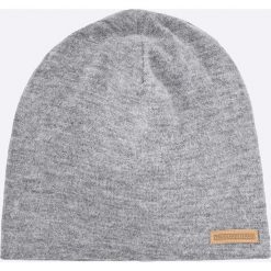 Trussardi Jeans - Czapka. Szare czapki męskie TRUSSARDI JEANS, na zimę, z dzianiny. W wyprzedaży za 139.90 zł.