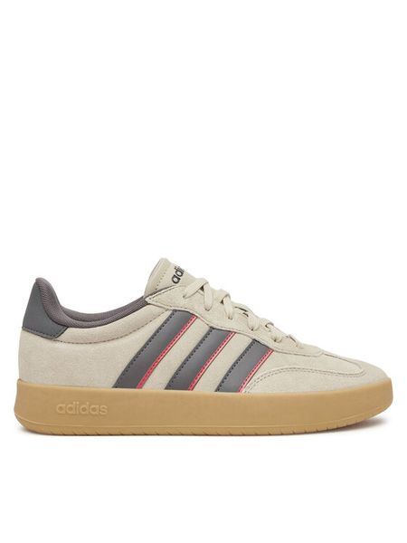Adidas Sneakersy Barreda JP7100 Beżowy. Brązowe buty sportowe na co dzień męskie ADIDAS, m, bez wzorów, ze skóry, bez ramiączek, bez kaptura. Za 239.99 zł.
