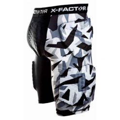 Spodenki ochronne rowerowe mtb męskie X-Factor QBI. Brązowe szorty sportowe męskie X-Factor, bez wzorów. Za 299.00 zł.