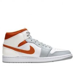 Buty do chodzenia męskie Nike Air Jordan 1 Mid Starfish Orange. Pomarańczowe buty sportowe na co dzień męskie Nike, m, bez wzorów, z materiału, bez ramiączek, bez kaptura, trekkingowe. Za 1,306.00 zł.