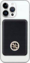 Powerbank Guess Guess Powerbank indukcyjny 5W GUPBM3AL4DMK 3000mAh czarny/black MagSafe 4G Strassed Metal Logo. Czarne powerbanki Guess. Za 130.63 zł.
