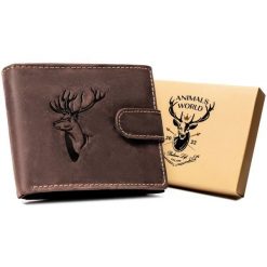 Elegancki portfel męski z nubukowej skóry naturalnej — Always Wild. Portfele męskie Always Wild, bez wzorów, z nubiku. Za 59.00 zł.