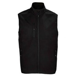 Ocieplacz Męski Falcon Softshell Zapinany Na Zamek Błyskawiczny. Czarne kurtki softshell męskie SOL'S, m, bez wzorów, z softshellu, bez kaptura, trekkingowe. Za 187.99 zł.